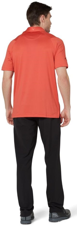 Callaway Swing Tech Tour Fit Solid heren polo, spiced coral