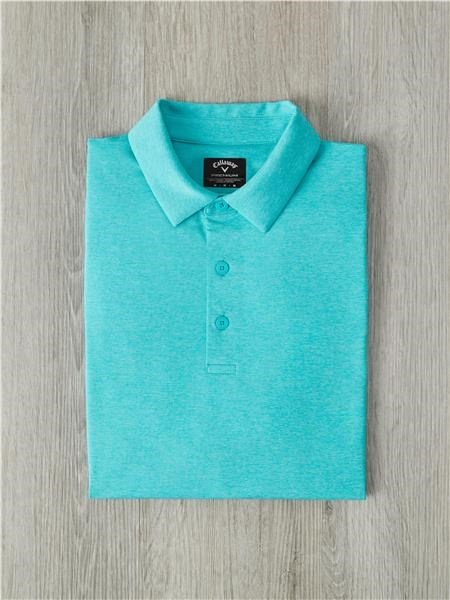 Callaway Premium Heathered heren polo, ceramic heather
