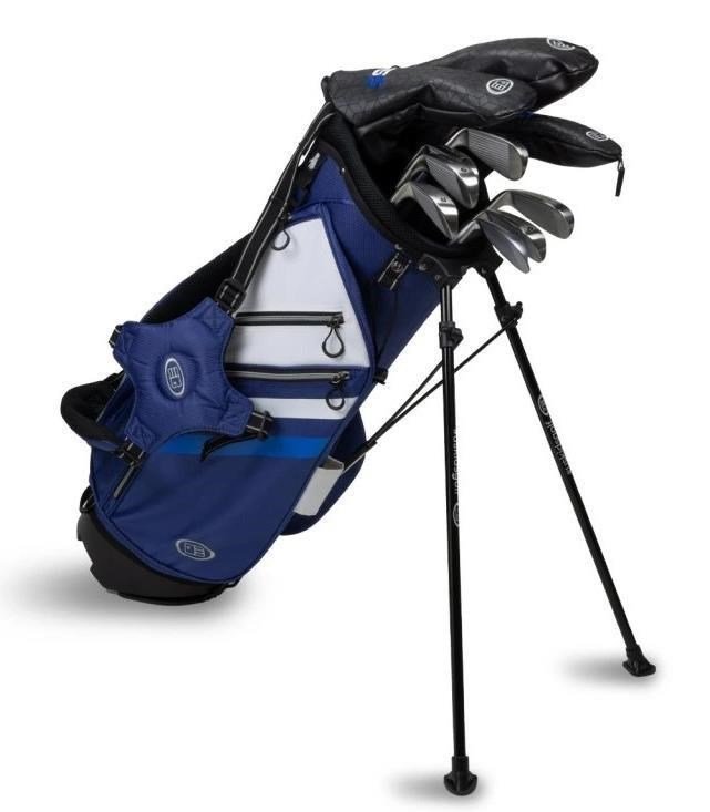 U.S. Kids Golf TS5-57 (145cm) 10-Club junior golfset, grafiet + standbag, navy/wit