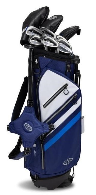 U.S. Kids Golf TS5-57 (145cm) 10-Club junior golfset, grafiet + standbag, navy/wit