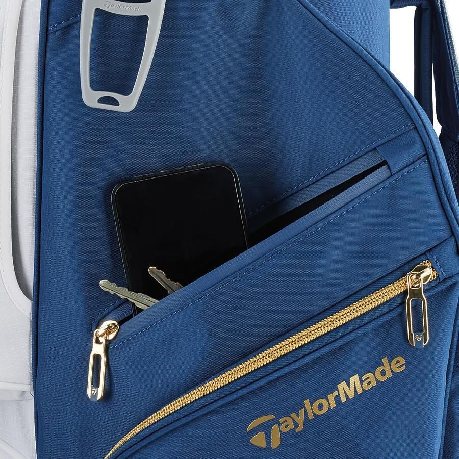 TaylorMade Kalea Gold ladies cart bag 2024, navy/wit
