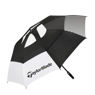TaylorMade 64" Tour Double Canopy paraplu, zwart/wit
