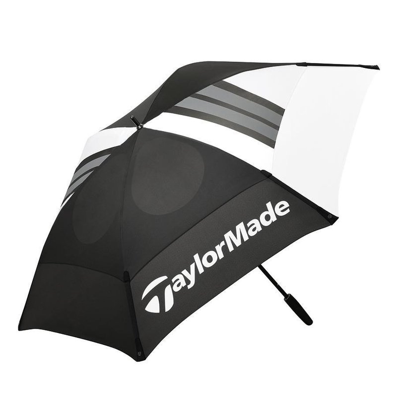 TaylorMade 68" Tour Double Canopy paraplu, zwart/wit