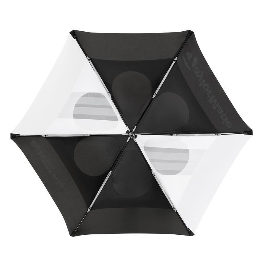 TaylorMade 68" Tour Double Canopy paraplu, zwart/wit