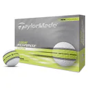 TaylorMade Tour Response Neon Stripe golfballen (12 ballen), geel