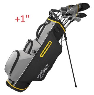 Wilson Ultra HL heren golf set, staal, antraciet/geel, +1"