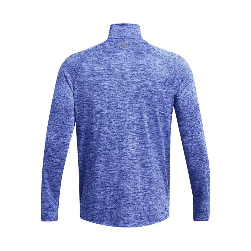 Under Armour Tech 2.0 1/2 Zip heren longsleeve shirt, royal white