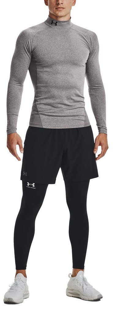 Under Armour CG Armour Fitted Mock heren T-shirt, grijs