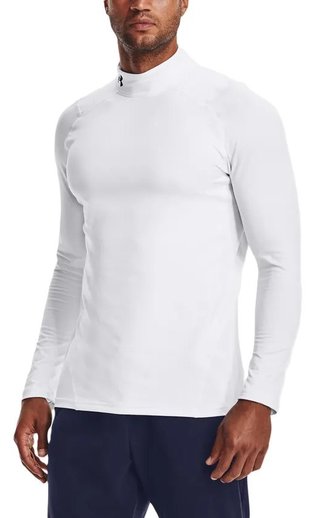 Under Armour CG Armour Fitted Mock heren T-shirt, wit