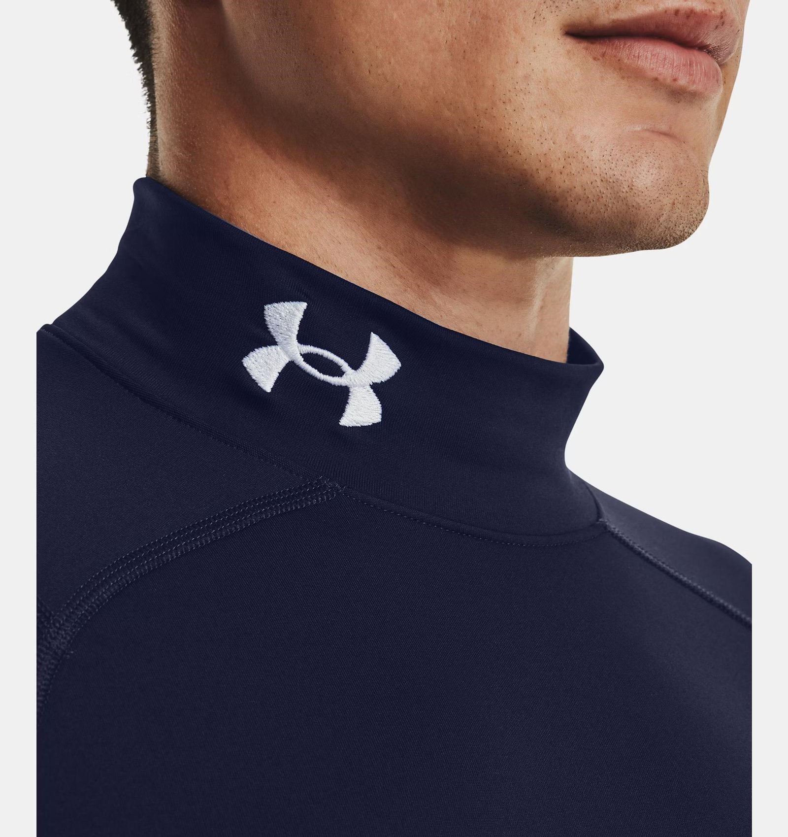 Under Armour ColdGear® Compression Mock heren top, blauw