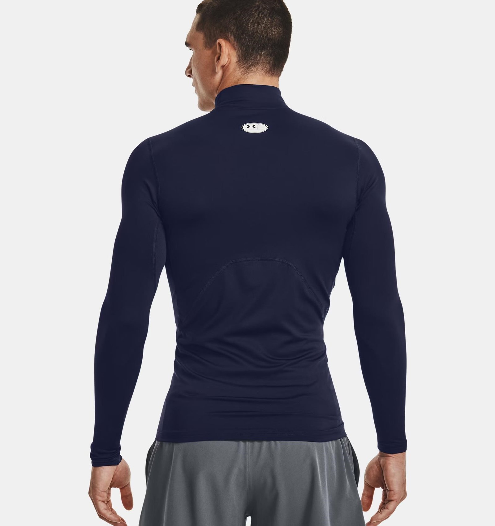 Under Armour ColdGear® Compression Mock heren top, blauw