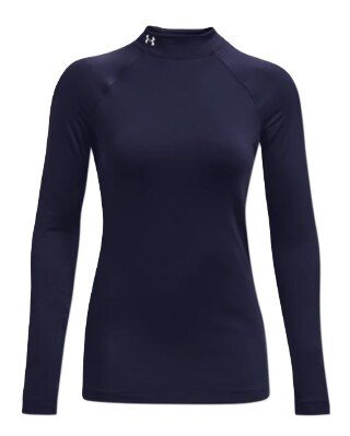 Under Armour Authentics Mockneck dames baselayer, blauw