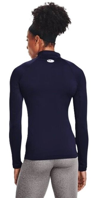 Under Armour Authentics Mockneck dames baselayer, blauw
