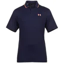 Under Armour Iso-Chill heren polo, midnight navy/flare orange