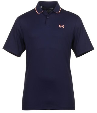 Under Armour Iso-Chill heren polo, midnight navy/flare orange