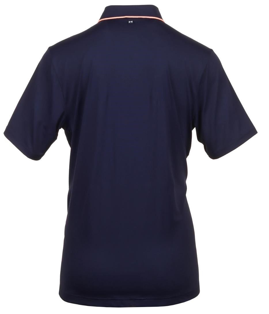 Under Armour Iso-Chill heren polo, midnight navy/flare orange