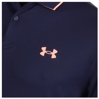 Under Armour Iso-Chill heren polo, midnight navy/flare orange