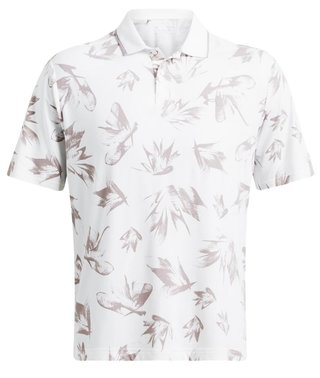 Under Armour Iso-Chill Edge heren polo, white/tetra gray