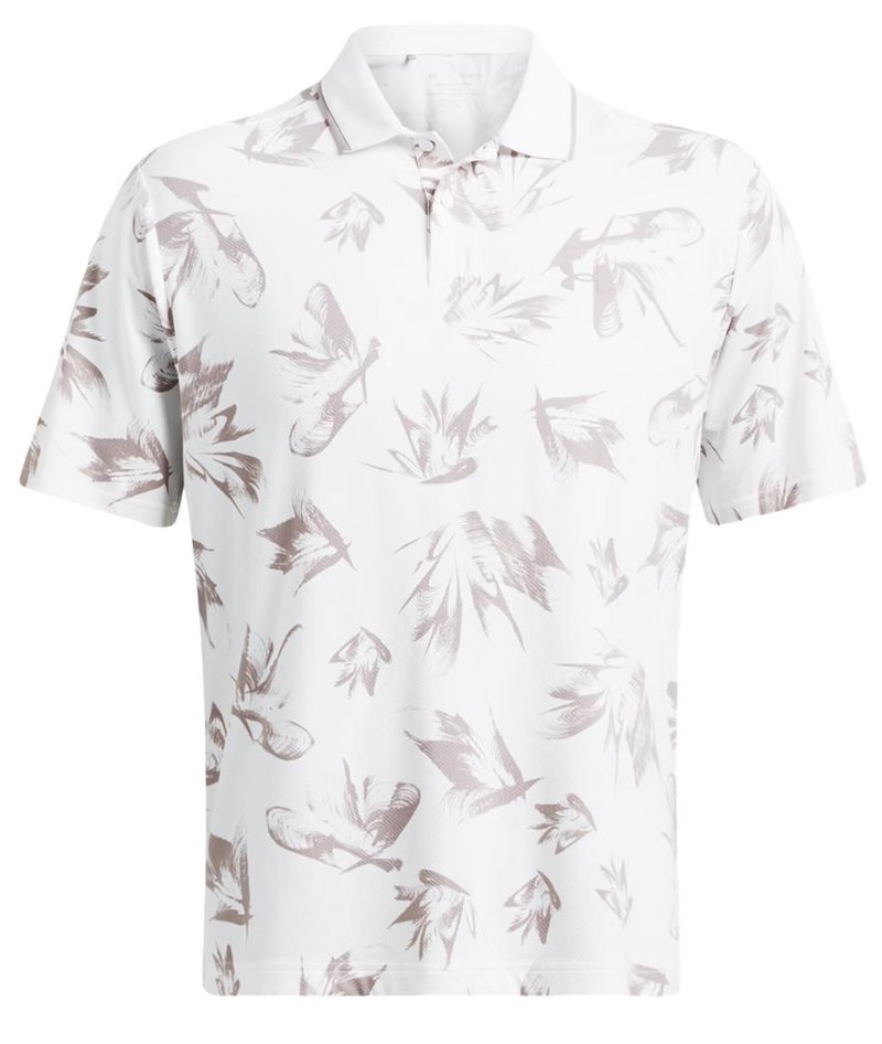 Under Armour Iso-Chill Edge heren polo, white/tetra gray
