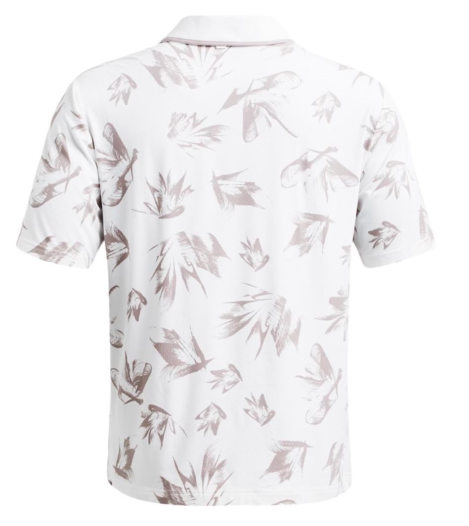 Under Armour Iso-Chill Edge heren polo, white/tetra gray