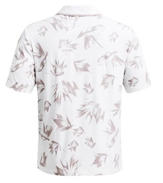 Under Armour Iso-Chill Edge heren polo, white/tetra gray