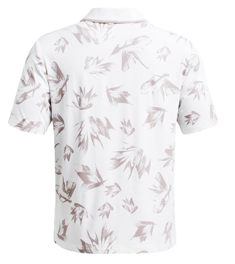 Under Armour Iso-Chill Edge heren polo, white/tetra gray