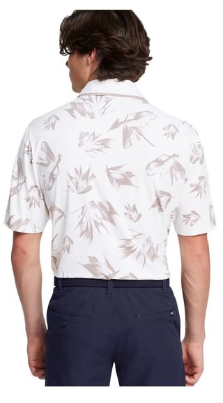 Under Armour Iso-Chill Edge heren polo, white/tetra gray
