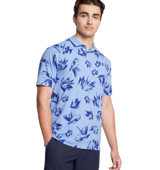 Under Armour Iso-Chill Edge heren polo, horizon blue/tech blue