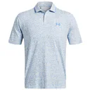 Under Armour Iso-Chill Verge heren polo, wit/retro blue