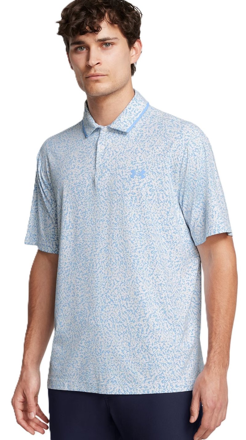 Under Armour Iso-Chill Verge heren polo, wit/retro blue
