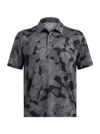 Under Armour Playoff 3.0 Printed heren polo, zwart