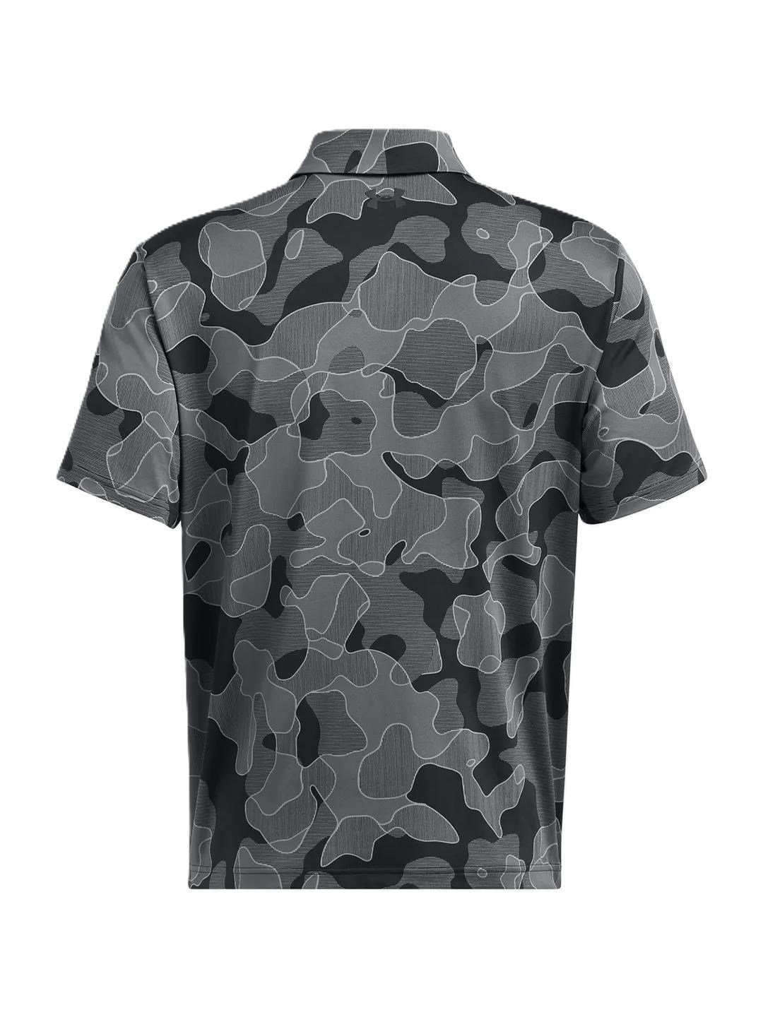 Under Armour Playoff 3.0 Printed heren polo, zwart