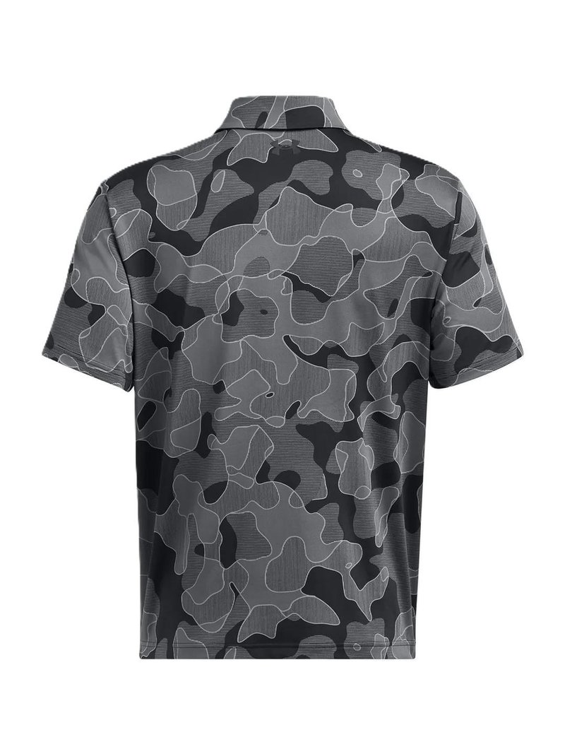 Under Armour Playoff 3.0 Printed heren polo, zwart