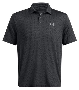 Under Armour Playoff 3.0 Printed heren polo, anthracite/black/castlerock
