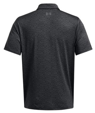 Under Armour Playoff 3.0 Printed heren polo, anthracite/black/castlerock