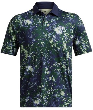 Under Armour T2G Printed heren polo, retro green/midnight navy