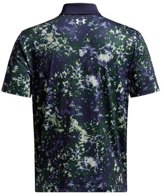 Under Armour T2G Printed heren polo, retro green/midnight navy