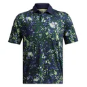 Under Armour T2G Printed heren polo, retro green/midnight navy