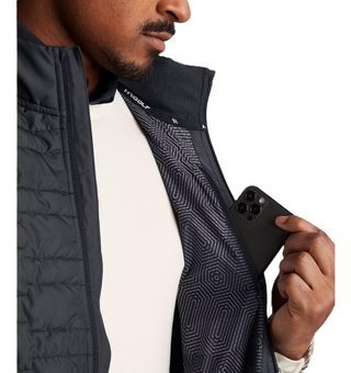 Under Armour Drive Pro Insulated heren vest, zwart/metallic silver