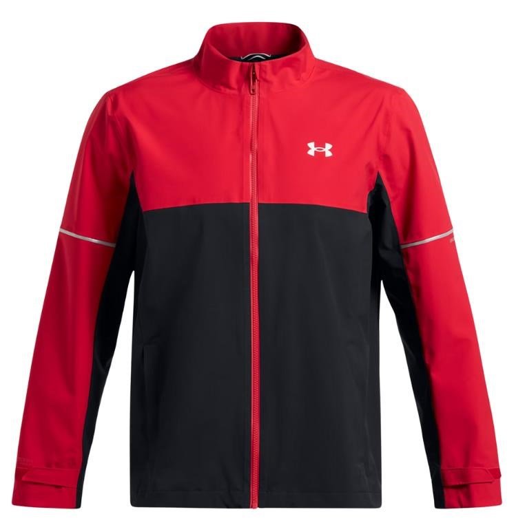 Under Armour Drive Rain heren jack, rood/zwart