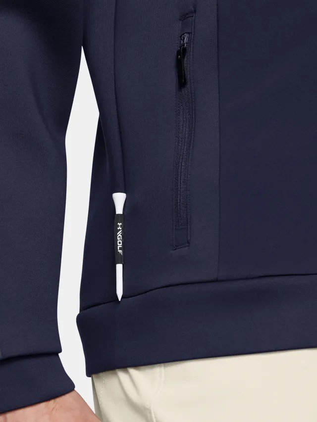 Under Armour Drive Pro Storm heren hybride jack, midnight navy/metallic silver
