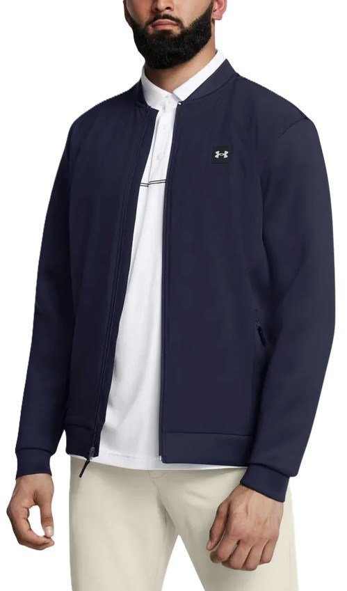 Under Armour Drive Pro Storm heren hybride jack, midnight navy/metallic silver