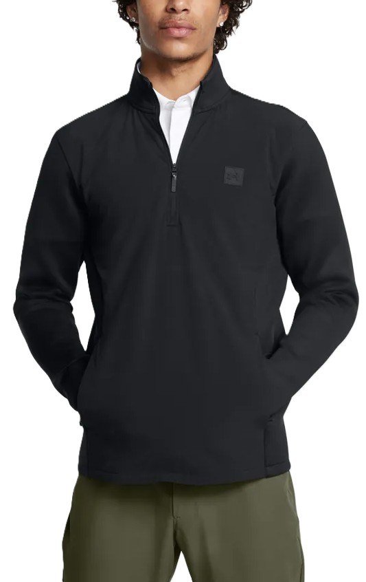 Under Armour Drive Pro Storm Hybrid 1/2-Zip heren sweater, zwart