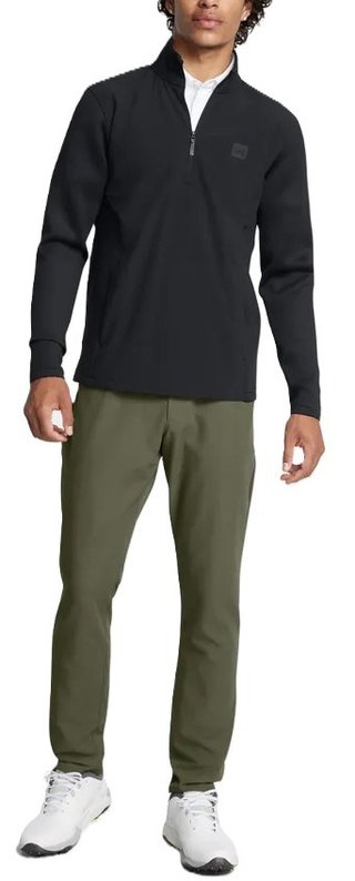 Under Armour Drive Pro Storm Hybrid 1/2-Zip heren sweater, zwart