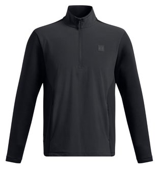 Under Armour Drive Pro Storm Hybrid 1/2-Zip heren sweater, antraciet/zwart/metallic zilver