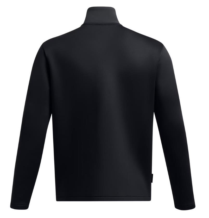 Under Armour Drive Pro Storm Hybrid 1/2-Zip heren sweater, antraciet/zwart/metallic zilver