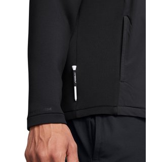 Under Armour Drive Pro Storm Hybrid 1/2-Zip heren sweater, antraciet/zwart/metallic zilver