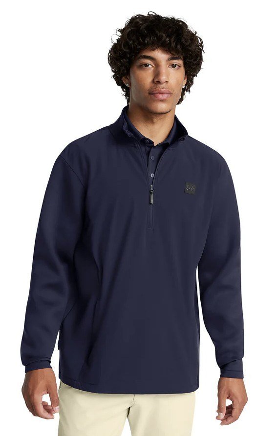 Under Armour Drive Pro Storm Hybrid 1/2-Zip heren sweater, midnight navy