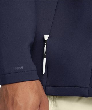 Under Armour Drive Pro Storm Hybrid 1/2-Zip heren sweater, midnight navy