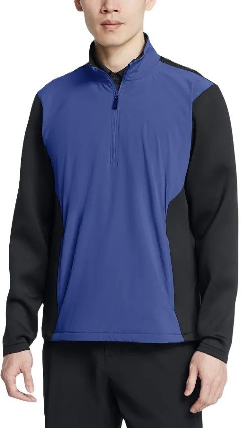 Under Armour Drive Pro Storm Hybrid 1/2-Zip heren sweater, blauw